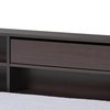 Baxton Studio Faraday ModernDark Brown Finished Wood Twin Size Platform Storage Corner Bed 195-12433-ZORO